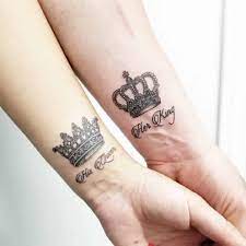 The queen crown tattoo were filled with a special symbolism for centuries, they could tell a lot about a person, his nature and mans personality. 108 Crown Tattoo Designs For The King And Queen