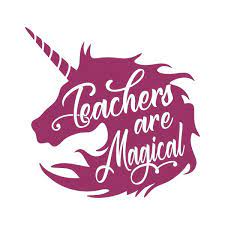Download Teachers Are Magical Unicorn Cuttable Design