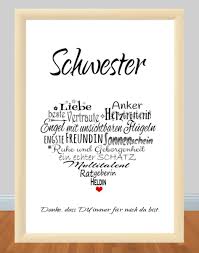 Originaldruck Kunstdruck Schwester Herz Ein Designerstuck Von Cleoni Geschenk Schwester Geburtstagsgeschenke Fur Die Freundin Diy Geschenke Bester Freund