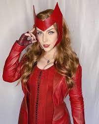 How To Make Scarlet Witch S Headpiece From Wandavision Cosplay Central In 2021 Scarlet Witch Halloween Witch Costume Diy Scarlet Witch Cosplay
