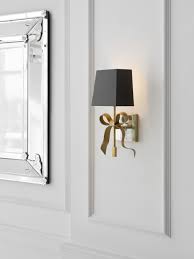 Because occasionally you need a little backup to light up the room. Ellery Small Gros Grain Bow Sconce Kate Spade New York Sconces Visual Comfort Wall Sconces