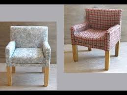 Tutorial Miniature Bedroom Chair Two Part Tutorial Barbie Furniture Tutorial Dollhouse Chair Furniture