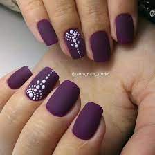 The base coat bonds the nail polish with your natural nails and fills in any surface imperfections on your nails. Henna Inspired Dots Nail Art Plum Nails Stylish Nails Nail Designs