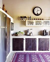 rustic kitchen with rug the style