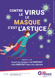 Cette affiche mentionne l'obligation du port du masque. Port Du Masque Les Affiches Mg France Mg France