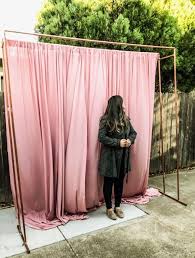 Dual Copper Backdrop Stand Eventlyst Diy Wedding Backdrop Backdrop Stand Backdrop Frame