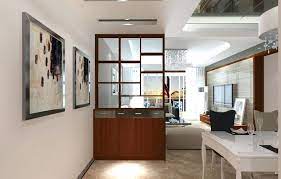 This is a partition between the drawing and dining room that is sectioned by the stairs in between. Living Room Partition Design Contemporary Room Divider Ideas Living Wohnung Kleines Haus Einrichtung Wohnzimmer Design