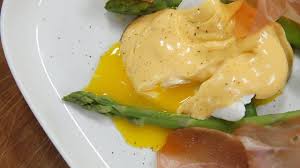 Asparagus With Cured Ham Poached Duck Egg And Hollandaise Sauce Recipe Food Food Recipes Recipe For Hollandaise Sauce