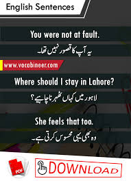 Basic Urdu Hindi English Sentences Set 57 Easy English English Sentences English Learning Books Basic English Sentences