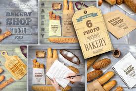 Bakery Mockup By Elfivetrov On Creativemarket Bakery Branding Mockup Bakery
