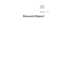 Part Ii Research Report Evaluating Impacts Of