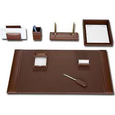Dacasso 8 Piece Desk Set Wayfair Desk Set Leather Desk Leather Desk Accessories