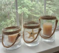 Diy Rope Lantern Vases Diy Laternen Diy Vase Upcycling