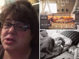 Mum who shares bed with her 5 children hits out at people being  'closed-minded'