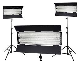 Flolight Kit Fl 110hmd3 3 Point Daylight Lighting Kit Fluorescent Light 3 Point Lighting Soft Lighting