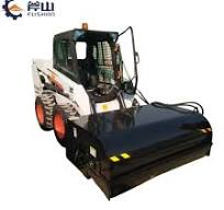 Cepillo rotativo de limpieza de calles para cargadora de ruedas tipo skid  steer