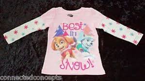 Christmas Paw Patrol Best In Snow Pink Toddler Girls T Shirt
