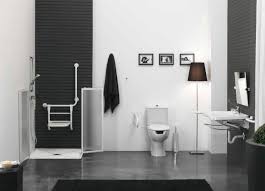 Disabled bathrooms by bathroom images bathrooms for handicapped or. Black And White Bathroom Design For Disabled Ausil Line Series Picture Listed In Handicap Bathroom Design Bathroom Design Black Hotel Bathroom Design