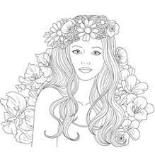 Games, puzzles, and other fun activities to help kids practice letters, numbers, and more! Cute Girl Coloring Pages Vector Images Over 2 100