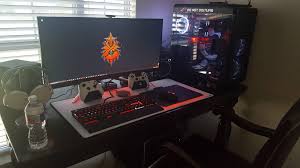 Black And White Pc Game Black Red White Themed Video Game Rooms Video Game Room Game Room