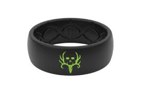 Bone Collector Groove Silicone Ring Original Midnight Black Silicone Rings Men Silicone Rings Groove Life
