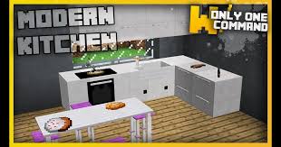 Maybe you would like to learn more about one of these? Minecraft Modern Kitchen Furniture With Only Two Command Blocks I Built A Modern Sofa Wit Minecraft Kitchen Ideas Modern Kitchen Furniture Minecraft Furniture