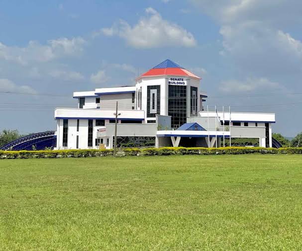 The Senate Building, Bowen University, Iwo, AI generated