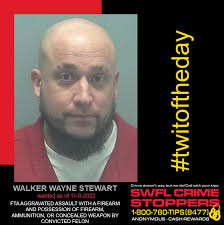 Update: Warrant recalled 11/28/2022 Thursday's #Twitoftheday is Walker  Wayne Stewart, wanted in Lee County for FTA aggravated assault with a  firearm and possession of a firearm, ammunition or concealed weapon by