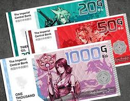 Final Fantasy Gil Banknote Collection By Neil Bonner On Behance Banknote Collection Bank Notes Final Fantasy