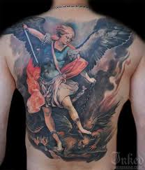 Y tú, oh príncipe de la milicia celestial, con el poder que dios te ha conferido, arroja al infierno a satanás, y a los demás. Love The Imagery Great Color Tatoo Jorge Guerreiro Arcanjo