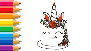 Unicorn Cake Coloring Pages For Kids Click on any of the thumbnails below to download the printable colouring page.