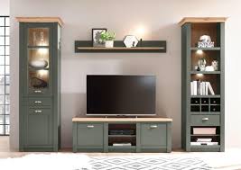 Moderne wohnwande in unserem opti wohnwelt wohnmagazin. Wohnwand Cambridge 288cm Grun Wotan Eiche Kaufland De