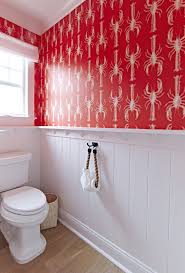 Red and white bathroom ideas. Colorful Bathroom Ideas Go Bold Town Country Living