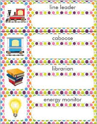 classroom job chart back to school craft activity