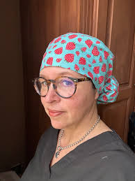 Scrub Cap for Long Hair Sewing Pattern W/ With Video