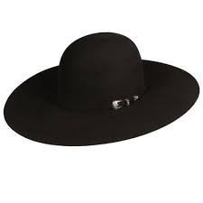 Cowboy hats, felt western cowboy hats in black or silver belly and a variety of cowboy hat styles and attractive hat bands. Atwood Black Felt Open Crown Cowboy Hats