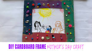 See more ideas about diy photo frame cardboard, diy photo frames, classroom quotes. Diy Cardboard Picture Frame Mother S Day Craft Happy Toddler Playtime
