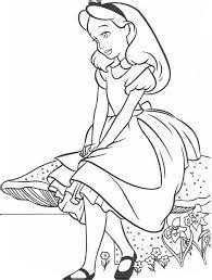 Walt disney himself once said no story in english literature has intrigued me more than lewis carroll's alice in wonderland, and his fondness of the original tale went onto to inspire a magical animated spectacular of the same name. 20 Free Printable Alice In Wonderland Coloring Pages Everfreecoloring Com