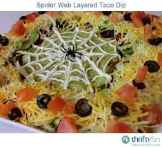 Spider Web Layered Taco Dip Recipe Halloween Dip Food Halloween Food For Party