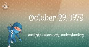 19 Fun Birthday Facts About October 29 1975 You Must Know Birthday Fun Birthday Horoscope Birthday