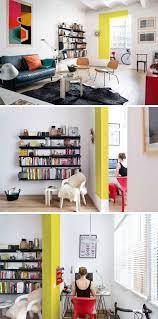 There S Random Color Blocking Throughout This Otherwise All White Apartment Colour Blocking Interior Bright Room Colors White Apartment