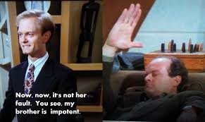 Popxo launched its very own web series, unmarried. As A Guy Who Suffers From A Venous Leak Maybe This Joke Should Make Me Awkward But Everything From Niles Amusement To Frasier S Reaction Always Make Me Laugh Out Loud Frasier