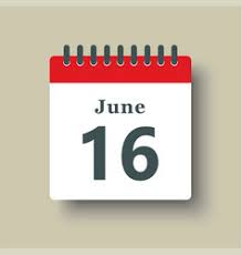 Something did happen on june 16th! June 16th Calendar Vector Images 35
