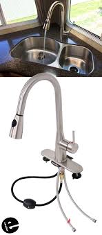 rv kitchen faucet w/ pull down spout