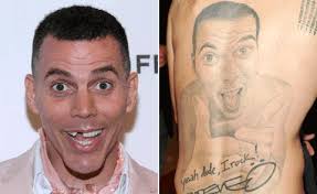 Guy has a picture of his truck on his truck. Tatto Wallpapers Steve O Back Tattoo