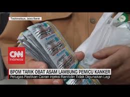 Obat ranitidine ditarik dari peredaran. Bpom Tarik Obat Asam Lambung Pemicu Kanker Youtube