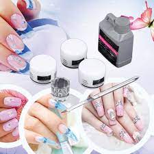 6 Pcs Set Portable Nail Art Tool Kit Acrylic Powders Liquid Crystal Clear Glass Pen Manicure Set High Quality Me Nail Art Tool Kit Nail Art Kit Nail Art Tools