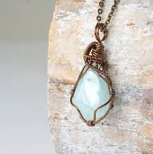 Wool and copper gifts may not sound like the most exciting ideas at first, but as it turns out, there are tons of creative businesses and artisans out there crafting their wares in these precious materials. March Birthstone Necklace Copper And Gemstone Bird Theme March Birthday Present Or Anniversary Gift For Mom Wire Wrap Aquamarine Pendant Jewelry Pendants Acsea Formation Fr