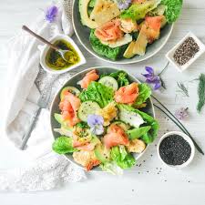 The salmon mixture can be made up to 3 days in advance. Smoked Salmon Caesar Salad Easy Healthy Mrs Jones S Kitchen