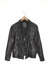 Awesome Sauce Allsaints Mens Replica Leather Biker Jacket Small Ebay Link Leather Biker Jacket Jackets Biker Jacket